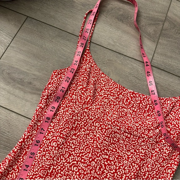 Reformation red squiggle mini dress - Picture 7 of 8